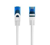 Ewent Cable de Red, Patch Cat 5e U/UTP, AWG 26/7, 2 Conectores RJ45 Blanco Gris 15 MT