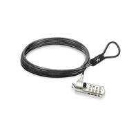 Ewent Cable de Seguridad con Cerradura de Combinación,Cable de Ceguridad para Portátiles,Ordenadores portátiles,PC,Cable de Seguridad de Combinación de Acero con Slot Wedge,1,5 metros de cable largo