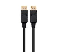 Ewent Cable DisplayPort 8K DP 1.4 de 3 m, Resolución 8K 7680 x 4320 @ 60Hz, 4K 3840 x 2160 @ 120Hz - 1920 x 1200 @ 240Hz - Ancho de banda hasta 32,4 Gbits, HDR10, DSC 1.2.2, 3 metros, negro