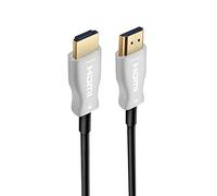 Ewent Cable HDMI AOC Fibra Óptica, Cable HDMI 2.0 UHD 4K@60Hz HDR, 4:4:4:4.18Gbps Visión Dolby HDR HDCP2.2 ARC CEC Ethernet para HDTV, TV, Xbox, PS4, Home Theater, Monitor, 30m