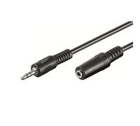 Ewent Cable Jack 3.5mm Macho/Hembra 3m Negro