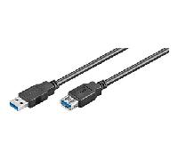 Cable USB 3.0 Ewent Tipo A Macho para Tipo A Hemea 3 M Negro