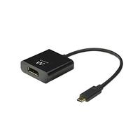 ewent Cable USB-C a Displayport EW9825 de 0,15 m, 4K @ 60 Hz, para conectar Monitor Adicional a portátil
