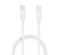 Ewent Cable USB-C a USB-C 3m Blanco - cable PD 60 W (20V/3A) + transferencia de datos 480 Mbps, PVC, Carga rápida para Apple, Android, Samsung, Smartphone, Tableta, Portátil y dispositivos USB-C