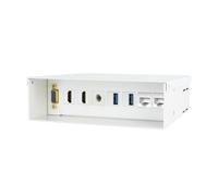 EWENT CAJA DE CONEXIONES MULTIMEDIA Y RED. VGA + 2XHDMI + AUDIO + 2XUSB + 2XRJ45, BLANCO