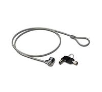 Ewent Cable de seguridad EW1242 – Cierre Kensington universal para portátil, 2 llaves, 1,50 m
