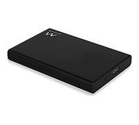 Ewent Carcasa Disco Duro 2.5",USB Tipo A 3.2 Gen1 (USB 3.0) hasta 5Gbit/s,Carcasa Disco Duro Externo,Carcasa SATA III/UASP,Carcasa para SSD hasta 9.5mm de ABS,Sin Herramientas/Sin Tornillos,Negro