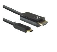 EWENT Conversor USB-C a HDMI MACHO 4K/60HZ 2m