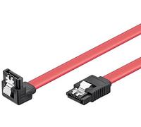 Ewent EC1514 -CCable SATA III, Velocidad 6 Gbits con Clips de Metal, SATA L-Type Rojo Rojo 50 cm