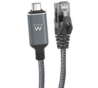 Ewent EC2001 cable de red Negro, Gris 1,5 m Cat6