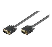 Ewent EW-110101-100-N-P cable VGA 10 m VGA (D-Sub) Negro - Cables VGA (10 m, VGA (D-Sub), VGA (D-Sub), Negro, 1 pieza(s), Male connector/Male connector)