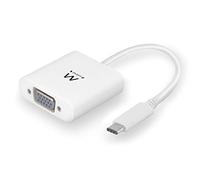 Ewent Adaptador USB-C a VGA EW-139500-001-N-P Macho/Hembra 1080p Blanco