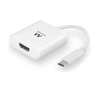 EWENT EW-139501-001-N-P USB Type C HDMI Blanco Adaptador de Cable - Adaptador para Cable (USB Type C, HDMI, Macho/Hembra, Blanco)