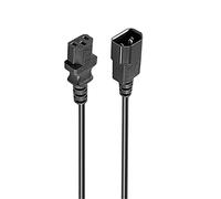 Ewent EW-190200-020-N-P Cable de transmisión Negro 1,8 m C14 acoplador C13 acoplador