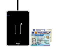 Ewent - EW1053 lector de tarjeta magnética Negro USB