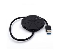 Ewent Hub USB EW1138 4 puertos USB 3.2 Gen 1 (USB 3.1 Gen 1) Type-A 5000 Mbit/s Negro
