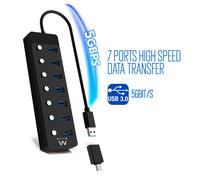 Hub Ewent EW1147 7-Puertos USB 3.0 c/Interruptor