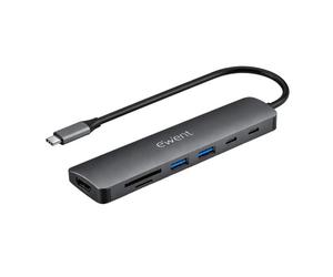 Ewent EW1152 base para portátil y replicador de puertos Alámbrico USB 3.2 Gen 1 (3.1 Gen 1) Type-C Gris