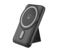 Power Bank Ewent MagSafe 10000mAh PD 22.5W Polímero de Litio Carga Inalámbrica Negra