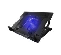 EWENT EW1258 - Soporte para ordenador portátil 17" con sistema de refrigeración y selección de angulo de vista