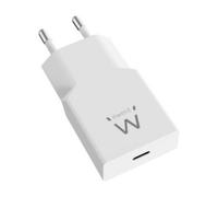Cargador Ewent EW1310 20W USB-C GaN Rápido Compacto Blanco