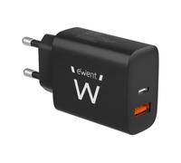 Ewent EW1319 PD 20W + QC3.0 - Cargador USB A + USB C