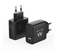 CARGADOR MOVIL RAPIDO EWENT 2PUERTOS (USB-C/A) 65W