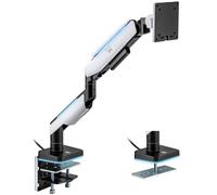 Ewent EW1509 Soporte para Monitor hasta 49" con Luces RGB VESA 100x100 Máx. 20Kg Negro/Gris Claro