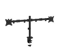 Ewent EW1512 27" Abrazadera Negro Soporte de Mesa para Pantalla Plana - Soporte para televisor (Abrazadera, 16 kg, 33 cm (13"), 68,6 cm (27"), 100 x 100 mm, Negro)