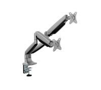 Ewent EW1528 Soporte de Escritorio para Doble Monitor hasta 35" VESA 100x100 Máx. 20Kg Plata