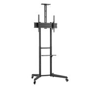 Ewent EW1539 Soporte de Suelo para Televisión de 37-70" VESA 600x400 con Soporte para Cámara Negro