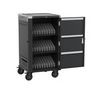 Ewent - EW1700 carrito y armario de dispositivo portátil Carro de gestión y carga para dispositivos portátiles Negro, Gris