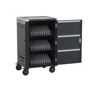 Ewent EW1701 carrito y armario de dispositivo portátil Armario de gestión y carga para dispositivos portátiles Negro, Gris