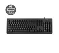 Ewent Teclado EW3190 – USB QWERTY internacional EE. UU. – Negro