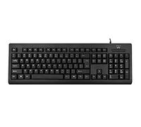 Ewent EW3190 - Teclado USB QWERTY internacional de EE. UU., Negro