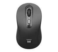 Ewent EW3218 - Mouse Wireless Ottico 800/1200/1600 DPI, Click Silenzioso, Ricevitore Nano USB-A, Interruttore On/Off, Nero