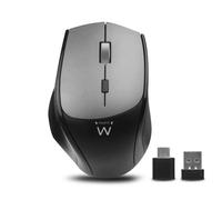 Ewent EW3245 Ratón Óptico Inalámbrico 2400DPI Negro