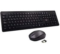 Ewent EW3256 Pack Teclado y Ratón Inalámbrico 2.4 GHz, QWERTY Español Chiclet Teclado, Teclado Inalámbrico Raton silencioso Portátil, Larga Duración de la Batería, Color Negro