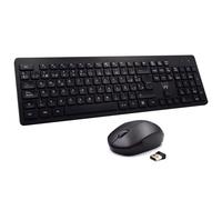 Ewent Teclado y ratón inalámbricos EW3258 PT QWERTY 2,4 GHz 1600 dpi USB Nano pilas incluidas