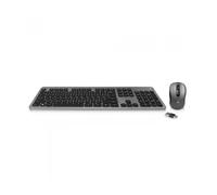 Ewent EW3272 Slim Inalámbrico Gris Negro