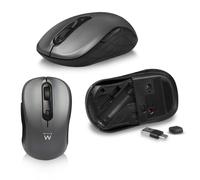 Ewent EW3272 Slim Inalámbrico Gris Negro