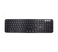 Ewent EW3275 - Teclado inalámbrico multiconexión, Teclado inalámbrico para Windows, Mac OSX, iOS y Android, batería de Muy Larga duración, con disposición QWERTY Italiano
