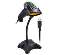 Ewent Lector de códigos de barras EW3410 1D/2D portátil USB LED negro