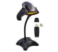 Ewent EW3430 - Lector de Código de Barras Inalámbrico - Admite 200 Lecturas Manuales y Automáticas por Segundo - Función Manos Libres - Fácil de Instalar - Diseño de Gran Resistencia - Color Negro