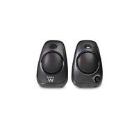 Ewent Altavoces 2.0 con alimentación USB y Control de Volumen Integrado | Potencia 10 W | Conexión Jack 3,5 mm | Altavoces compactos para PC, Laptop, Smartphone y Tablet | EW3527