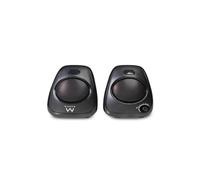 Ewent Altavoces 2.0 con alimentación USB y Control de Volumen Integrado | Potencia 10 W | Conexión Jack 3,5 mm | Altavoces compactos para PC, Laptop, Smartphone y Tablet | EW3527
