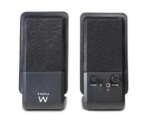 Ewent EW3528 - Sistema de Altavoces 2.0 USB con Control de Volumen y Jack 3.5mm