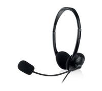 Ewent - EW3563 auricular y casco Auriculares Alámbrico Diadema Llamadas/Música Negro