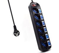 Regleta Ewent 6 Tomas 16A com Switch Individual On/Off 1.5 M