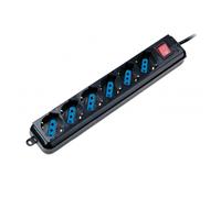 Regleta para sai protector contra sobre tensiones conector iec - x6 salidas